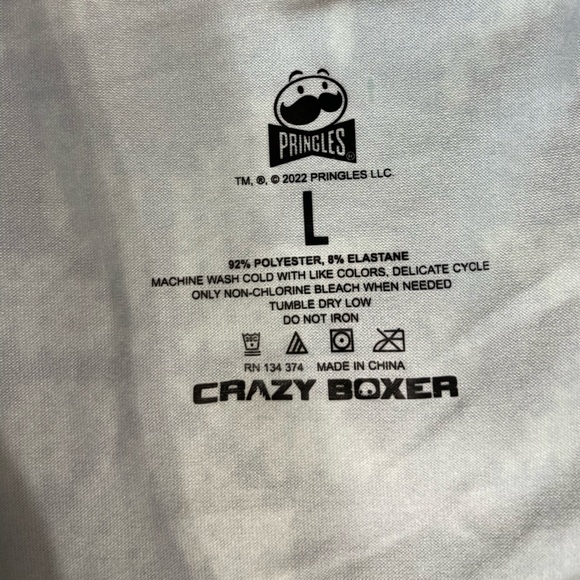 Crazy Boxer Pringles Santa Logo Men’s Boxer Briefs Size L - Picture 7 of 7